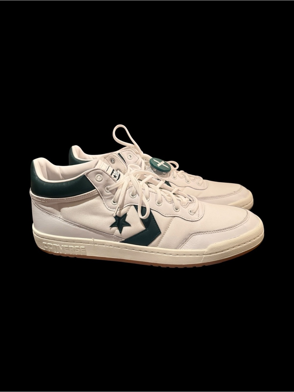 Converse CONS Fastbreak Pro Mid White Deep Emerald Gum 166247C Men’s Size 13 NEW